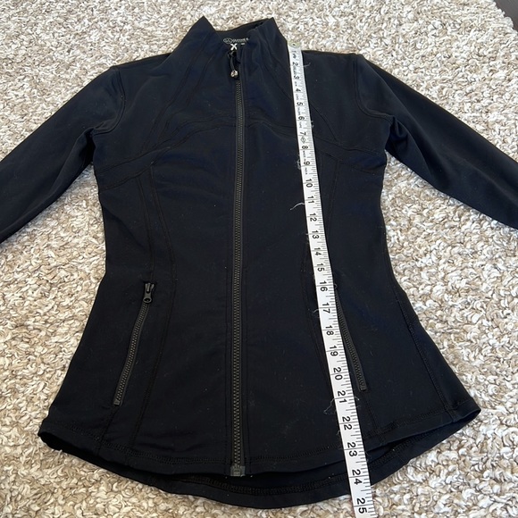 Queenie Ke Black Zip Up Athletic Jacket with Zipper and Thumb Holes Sz XS - Picture 6 of 12